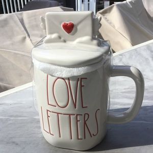 Rae Dunn Love Letters Figural ceramic mug, new in box